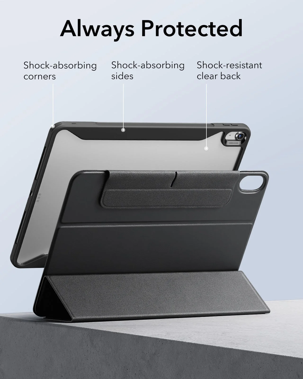 iPad Air 13″ (2025) Rebound Hybrid Case 360 - Navy Blue - Image 7
