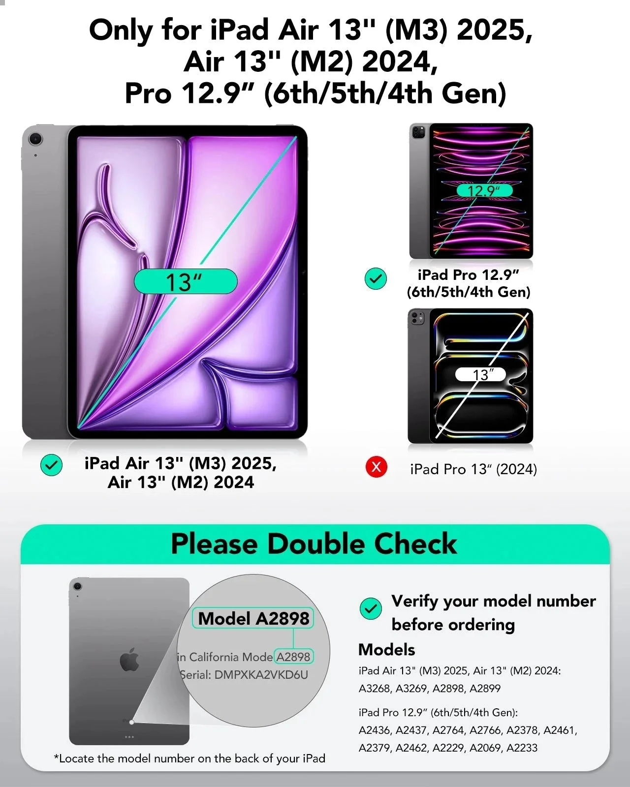 iPad Air 13" (2025) Rebound Magnetic Case - Brilliant White - Image 2