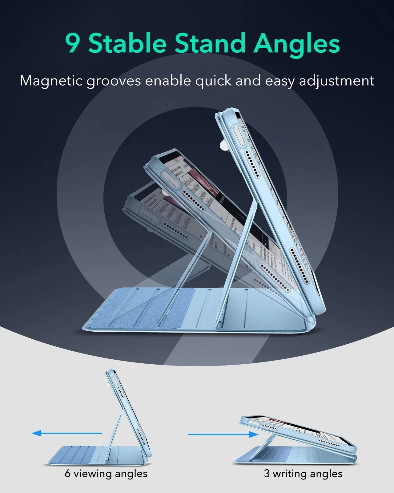 iPad Air 13" (2025) Shift Magnetic Case - Blue - Image 6