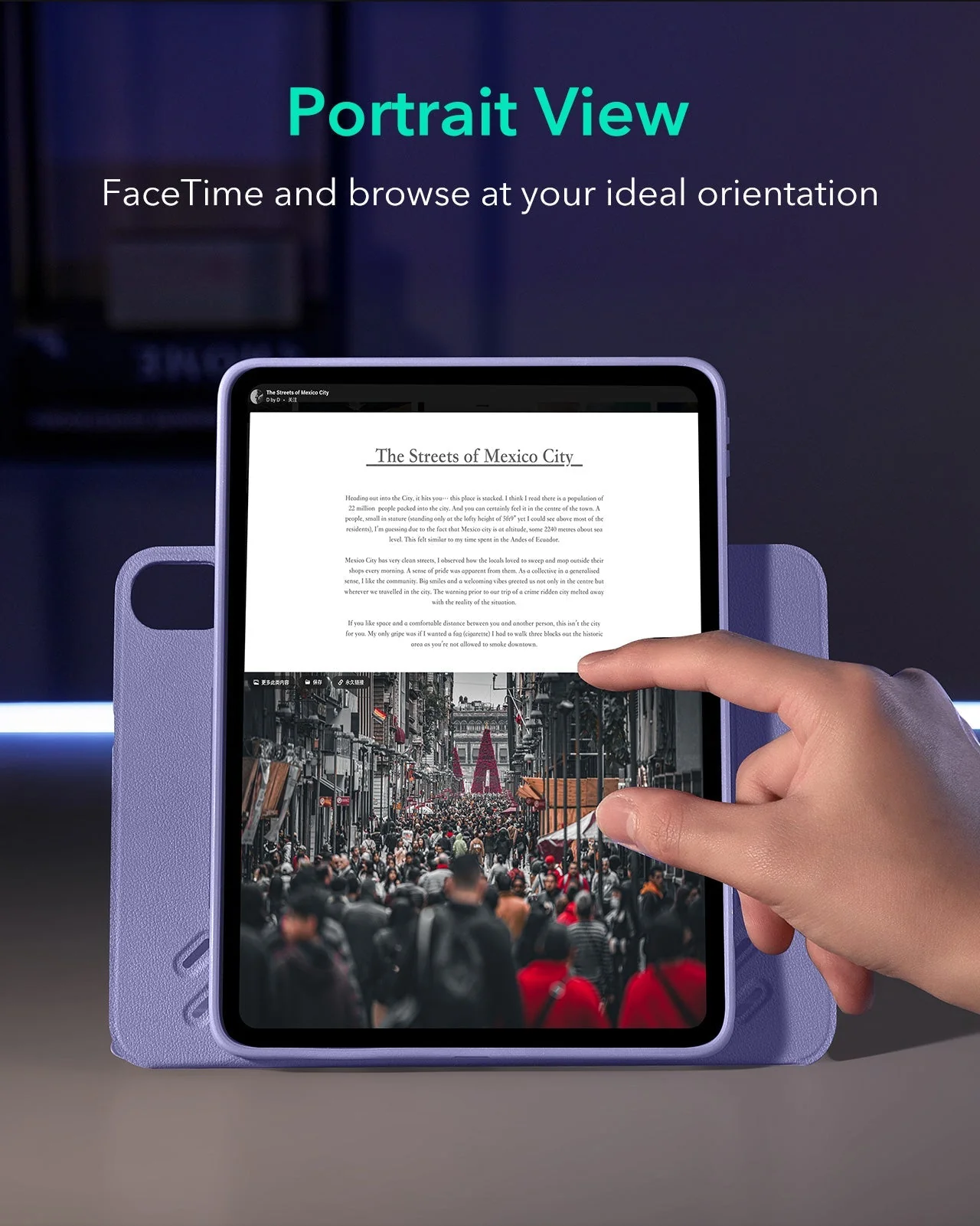 iPad Air 13" (2025) Shift Magnetic Case - Purple - Image 4