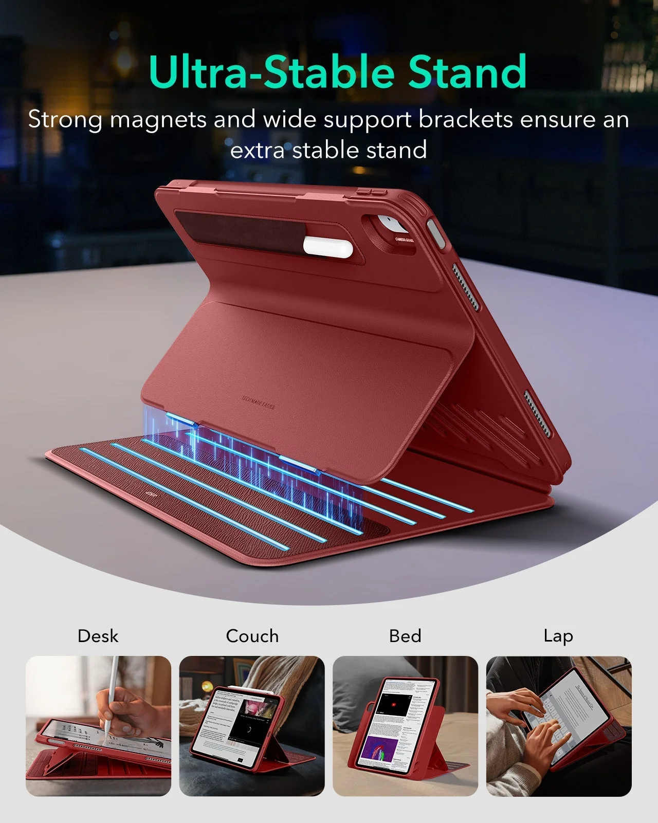 iPad Air 13" (2025) Shift Magnetic Case - Red - Image 3