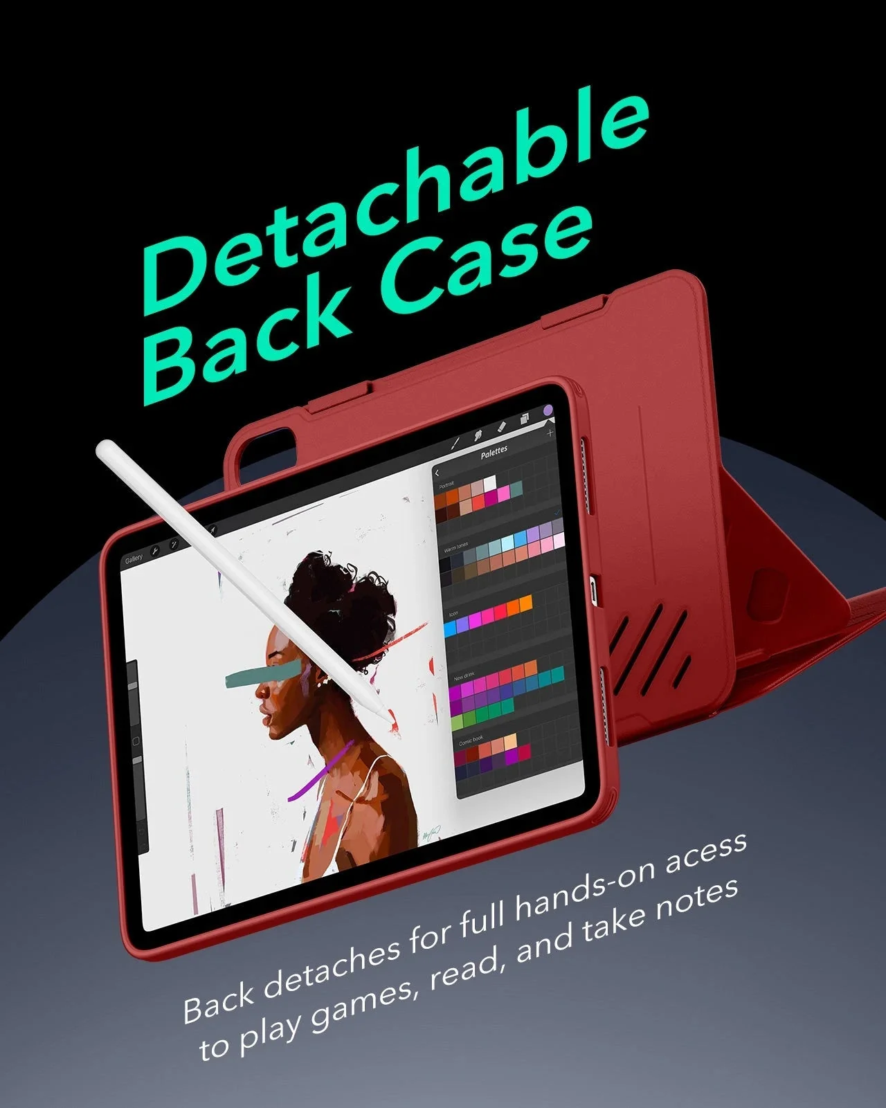 iPad Air 13" (2025) Shift Magnetic Case - Red - Image 5