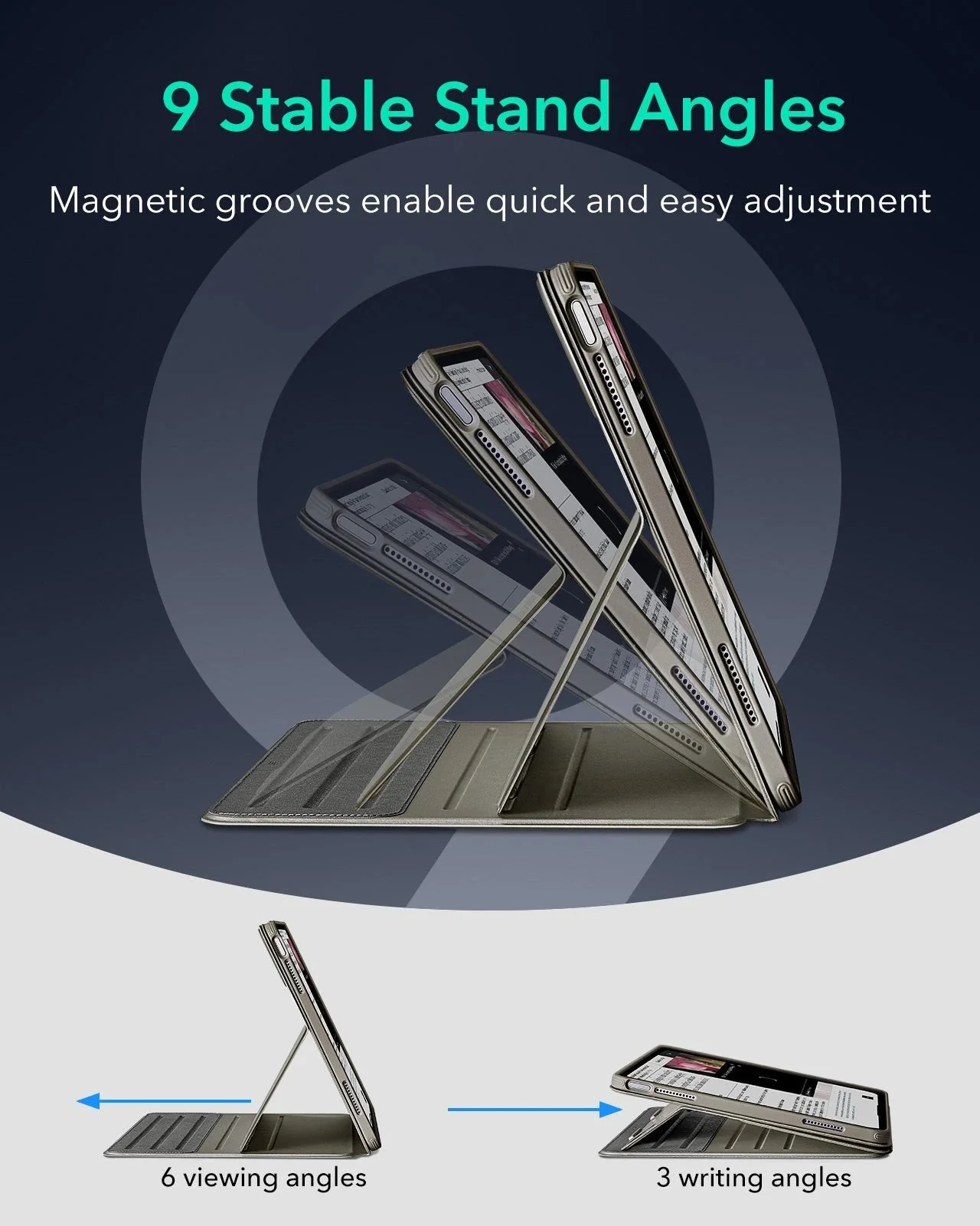 iPad Air 13" (2025) Shift Magnetic Case - Titanium - Image 6