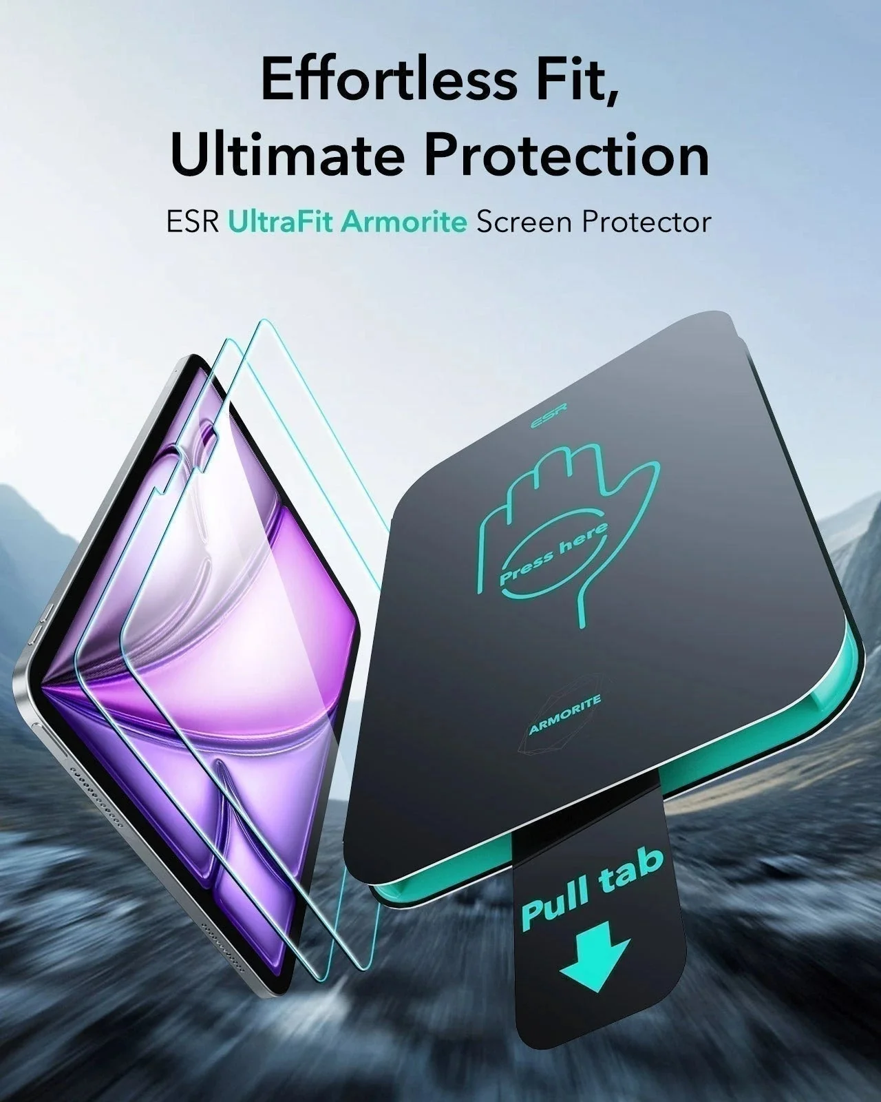 iPad Air 13" (2025) UltraFit Armorite Screen Protector - 2 Pack - Image 3