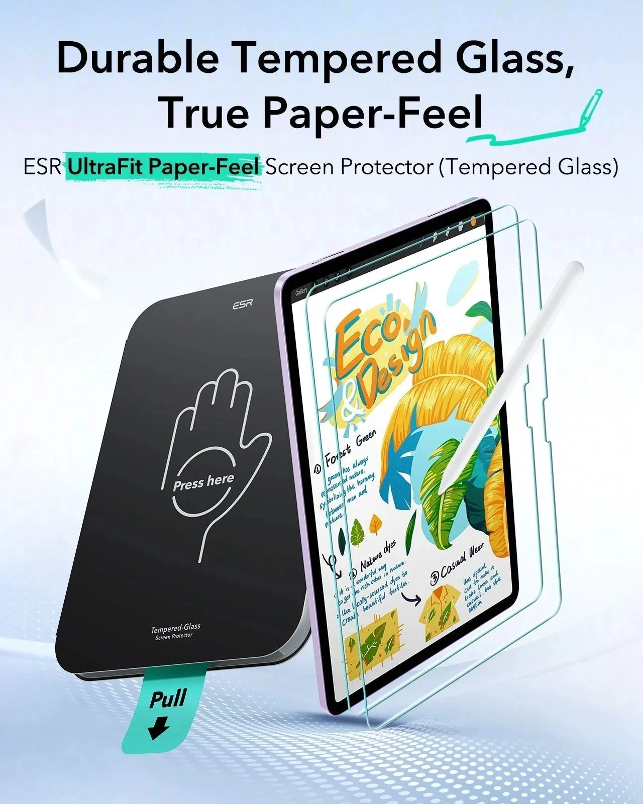 iPad Air 13" (M4) 2026 UltraFit Classic Paper-Feel Screen Protector – 2 Pack - Image 3