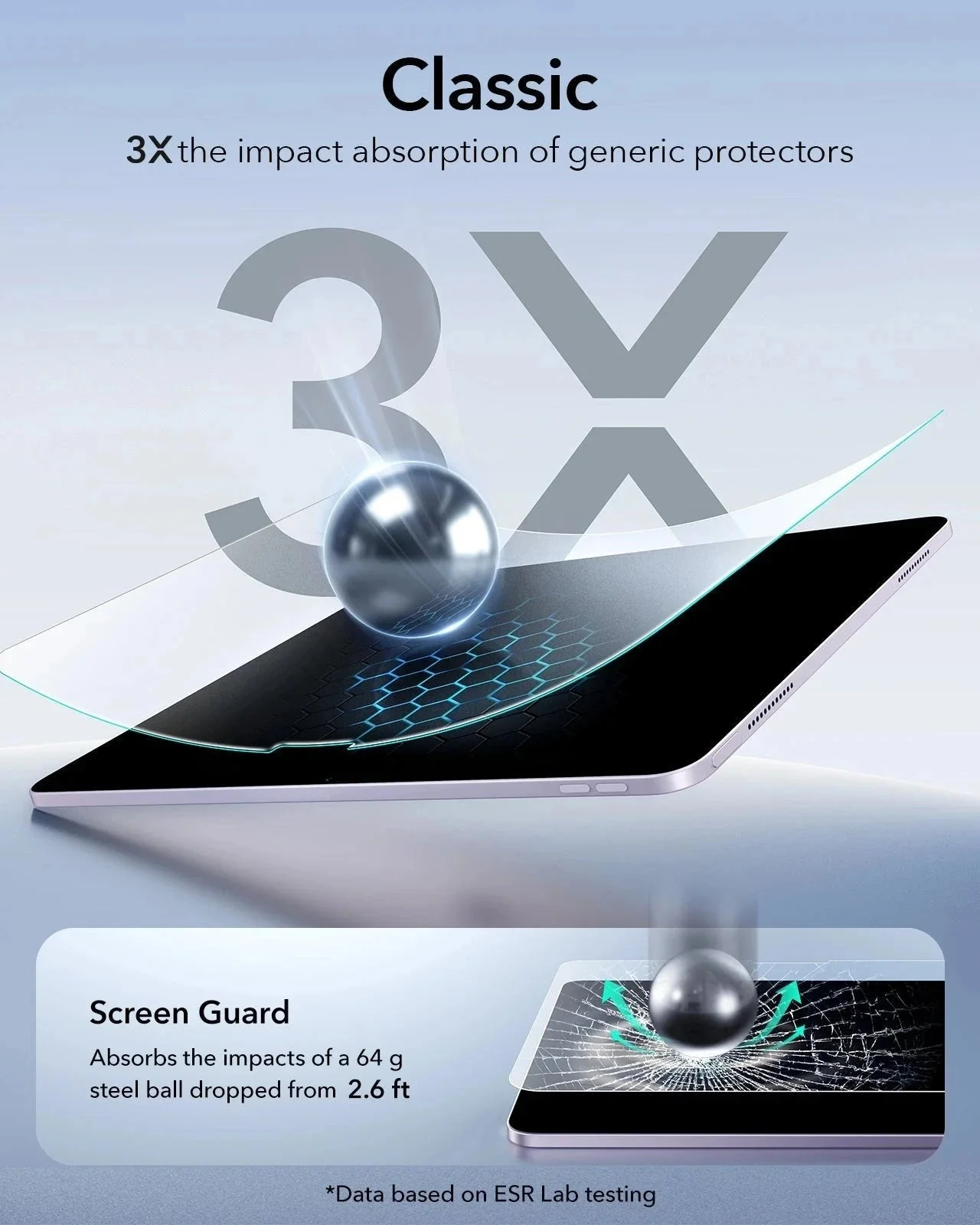 iPad Air 13" (M4) 2026 UltraFit Classic Paper-Feel Screen Protector – 2 Pack - Image 6
