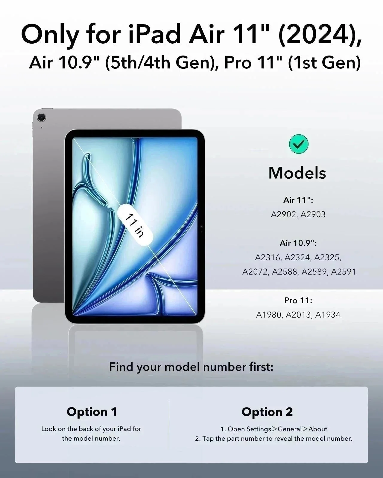 iPad Air 11ʺ (2024), Air 10.9ʺ (5th/4th Gen) Rebound Magnetic Case - Black - Image 2