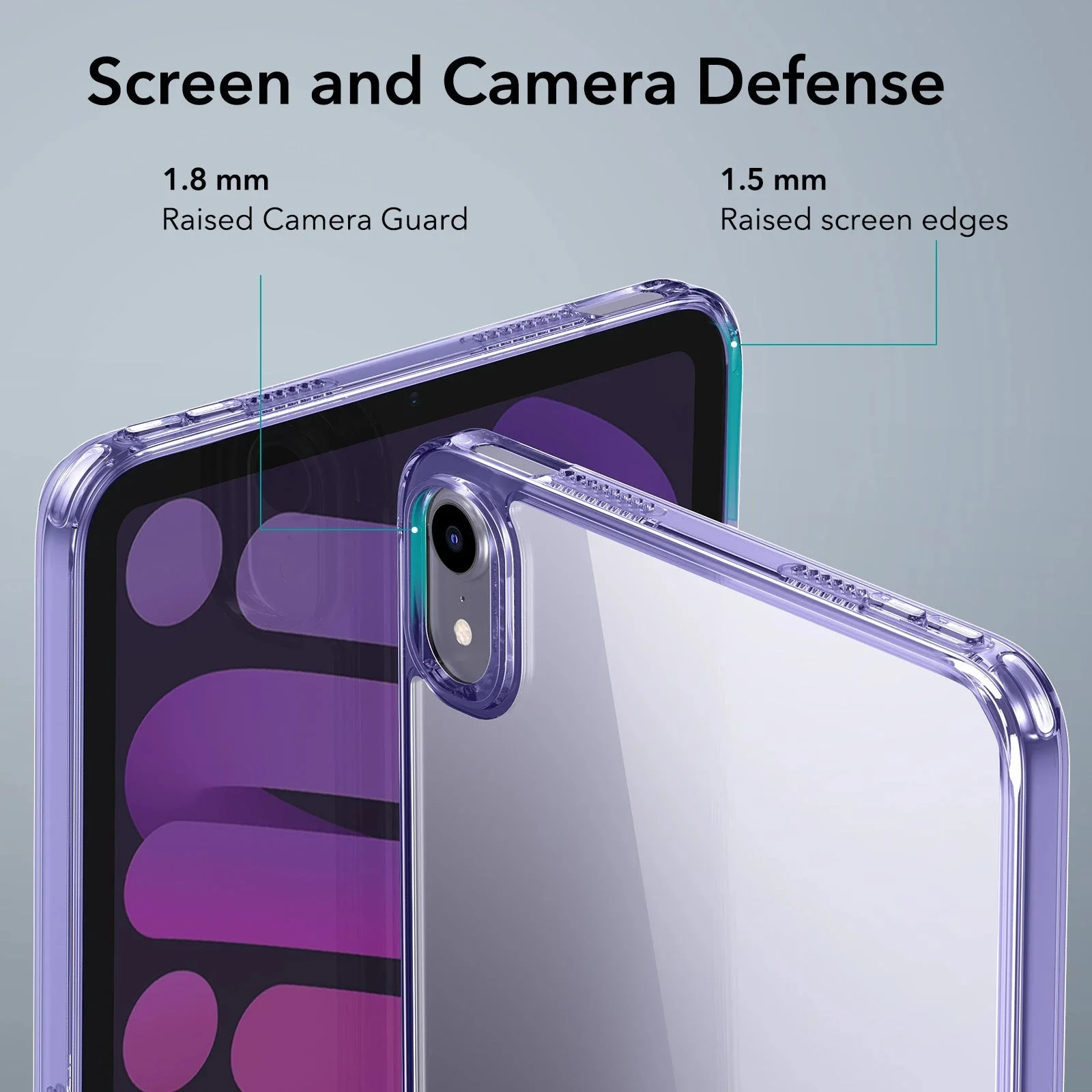 iPad mini 7/mini 6 Boost Kickstand Case - Clear - Image 8
