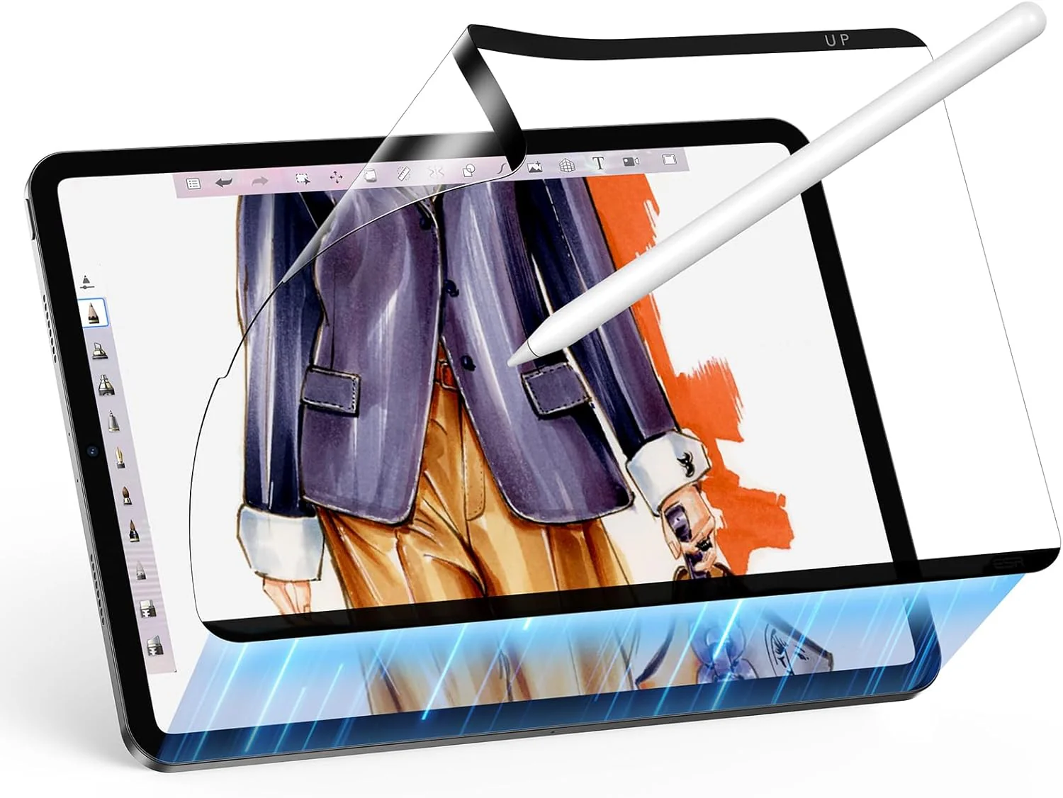iPad Pro 11″ (4th/3rd/2nd/1st Gen) and Air 10.9″ (5th/4th Gen) Paper-Feel Magnetic Screen Protector - 1 Pack