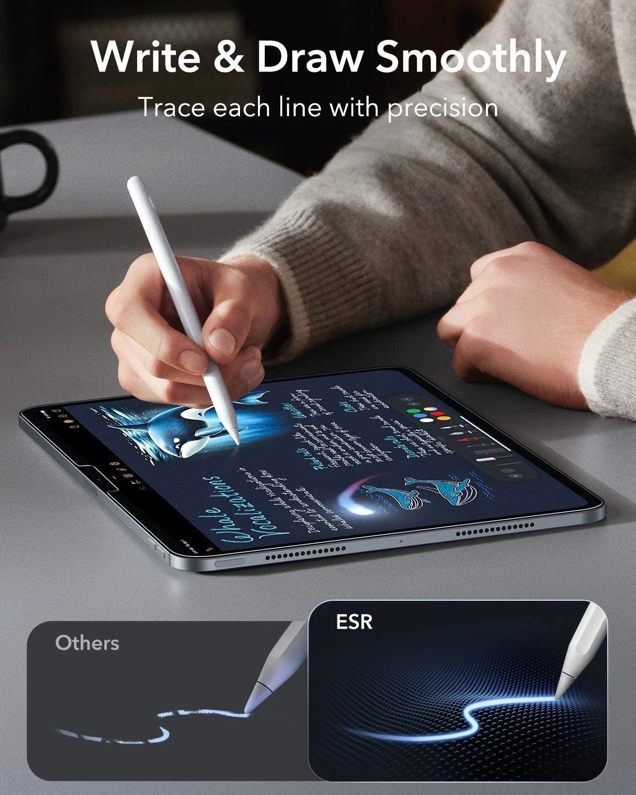 iPad Pro 11" (M5) 2025 UltraFit Armorite Paper-Feel Screen Protector – 2 Pack - Image 3
