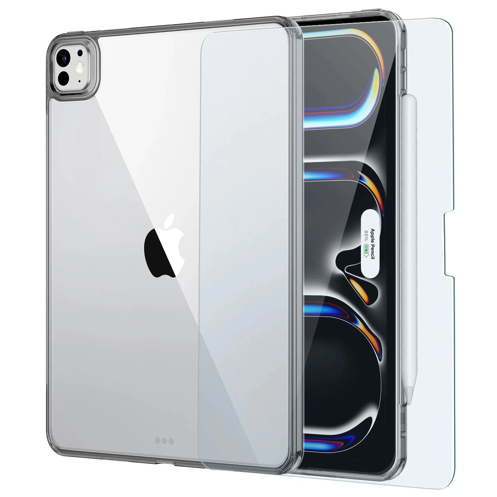 iPad Pro 13ʺ (2024) Classic Hybrid Protection Bundle - Clear Black