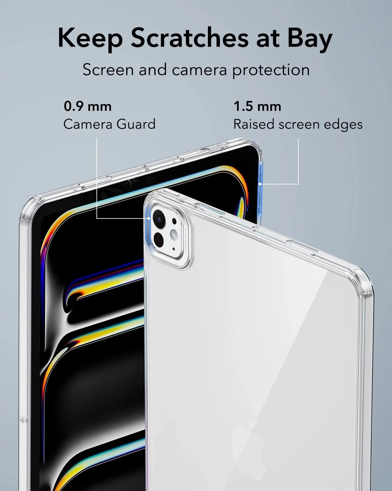 iPad Pro 13ʺ (2024) Classic Hybrid Protection Bundle - Clear Black - Image 10