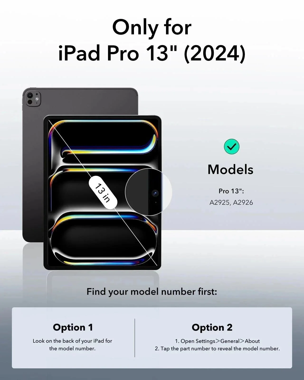 iPad Pro 13ʺ (2024) Rebound Magnetic Case - Grey - Image 2