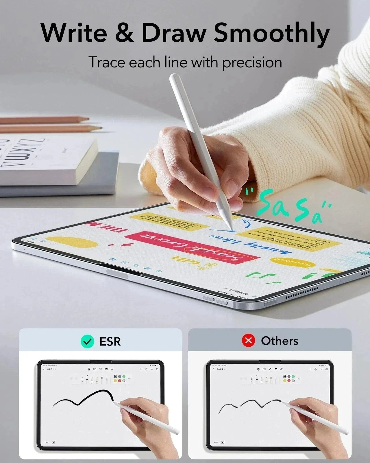 iPad Pro 13" (M4) 2024 UltraFit Paper-Feel Screen Protector – 2 Pack - Image 3