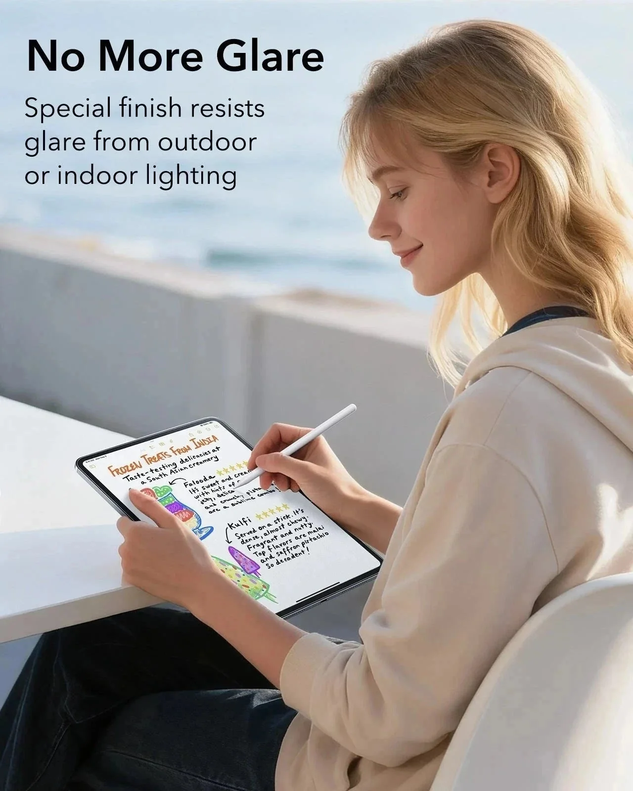 iPad Pro 13" (M4) 2024 UltraFit Paper-Feel Screen Protector – 2 Pack - Image 7