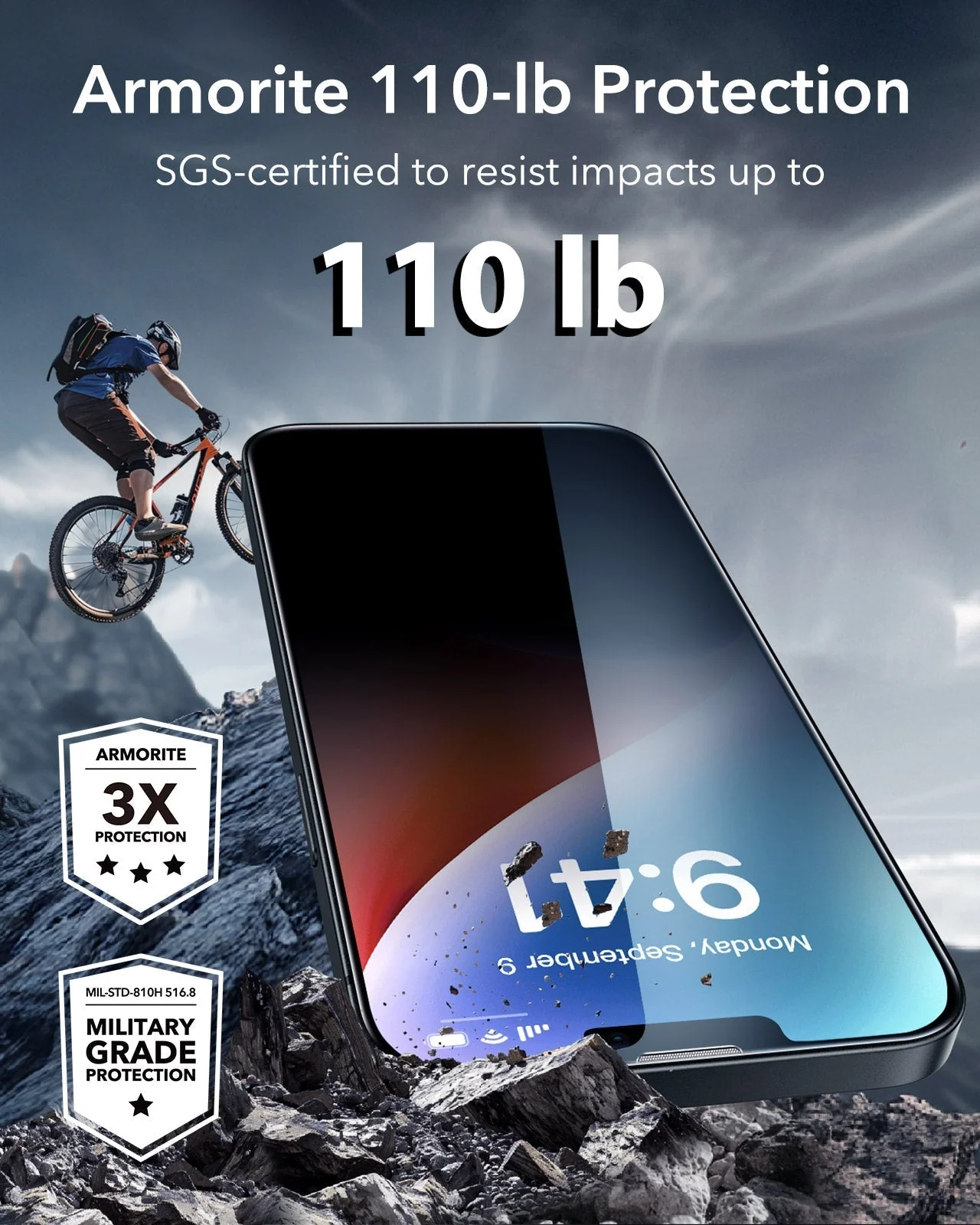 iPhone 14/13/13 Pro UltraFit Armorite Privacy Screen Protector - 3 Pack - Image 7