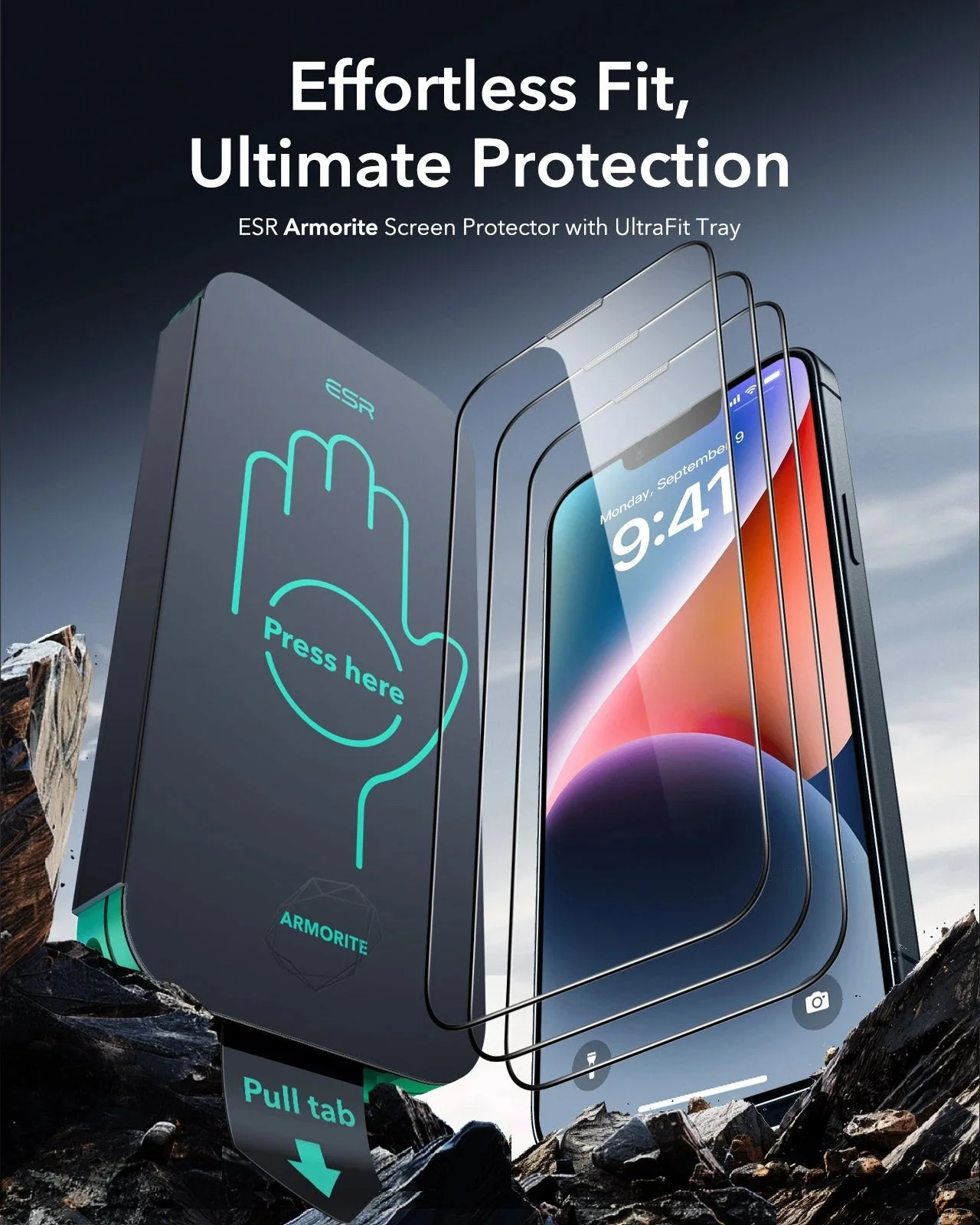 iPhone 14 Plus/13 Pro Max UltraFit Armorite Screen Protector - 3 Pack - Image 2