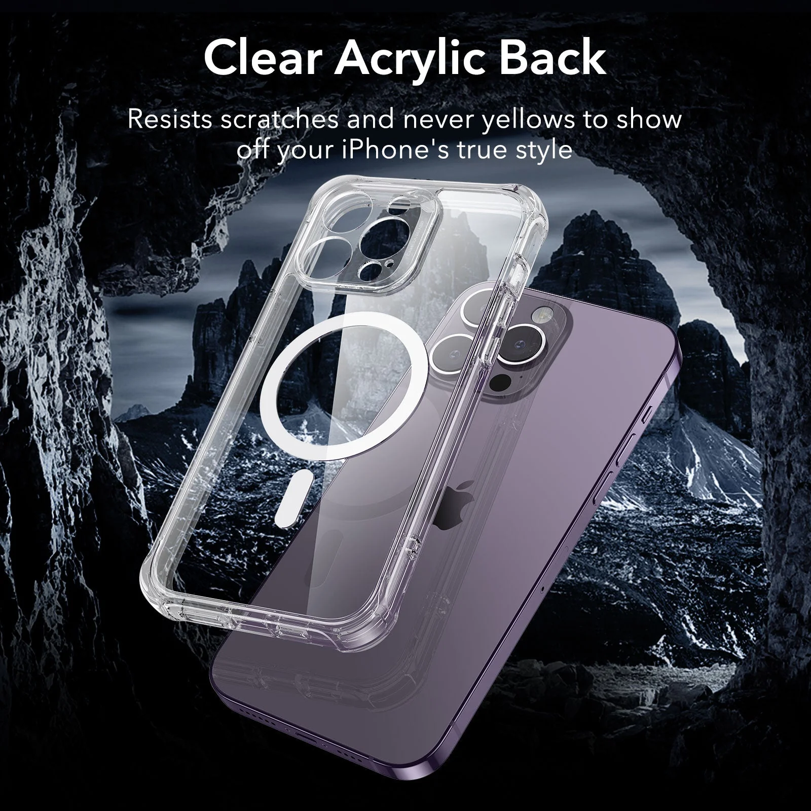 iPhone 14 Pro Max Armor Tough Case (HaloLock) - Clear - Image 8