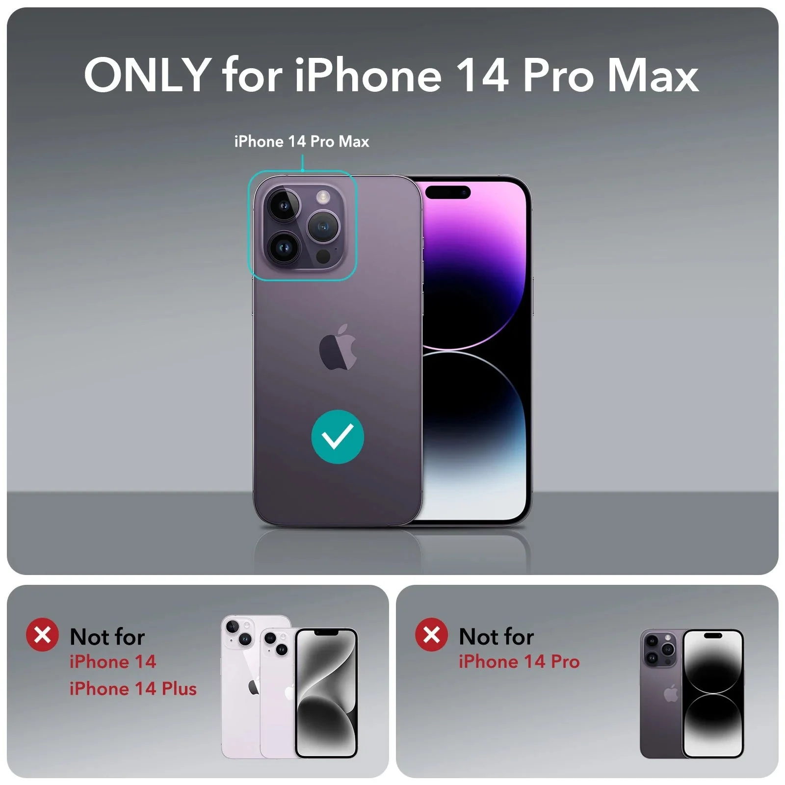 iPhone 14 Pro Max Armor Tough Case (HaloLock) - Clear Blue - Image 2