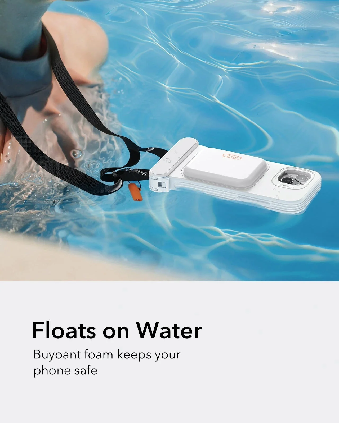 iPhone 15/14/13 Waterproof Phone Pouch Pro - White - 1 Pack - Image 6