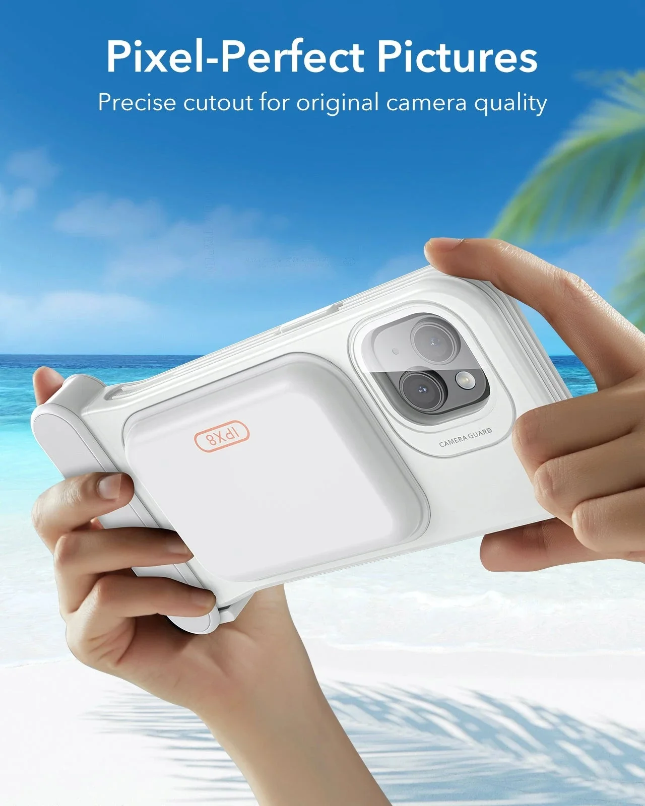 iPhone 15/14/13 Waterproof Phone Pouch Pro - White - 1 Pack - Image 8