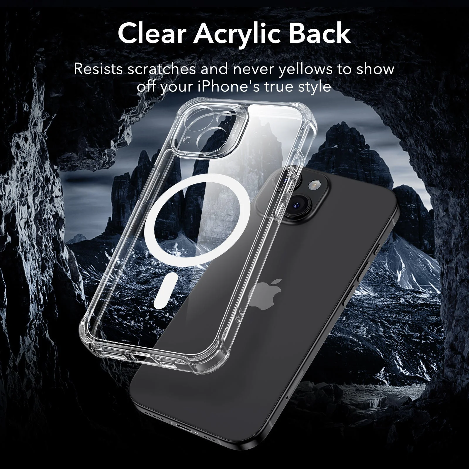 iPhone 15 Armor Tough Case (HaloLock) - Clear - Image 7
