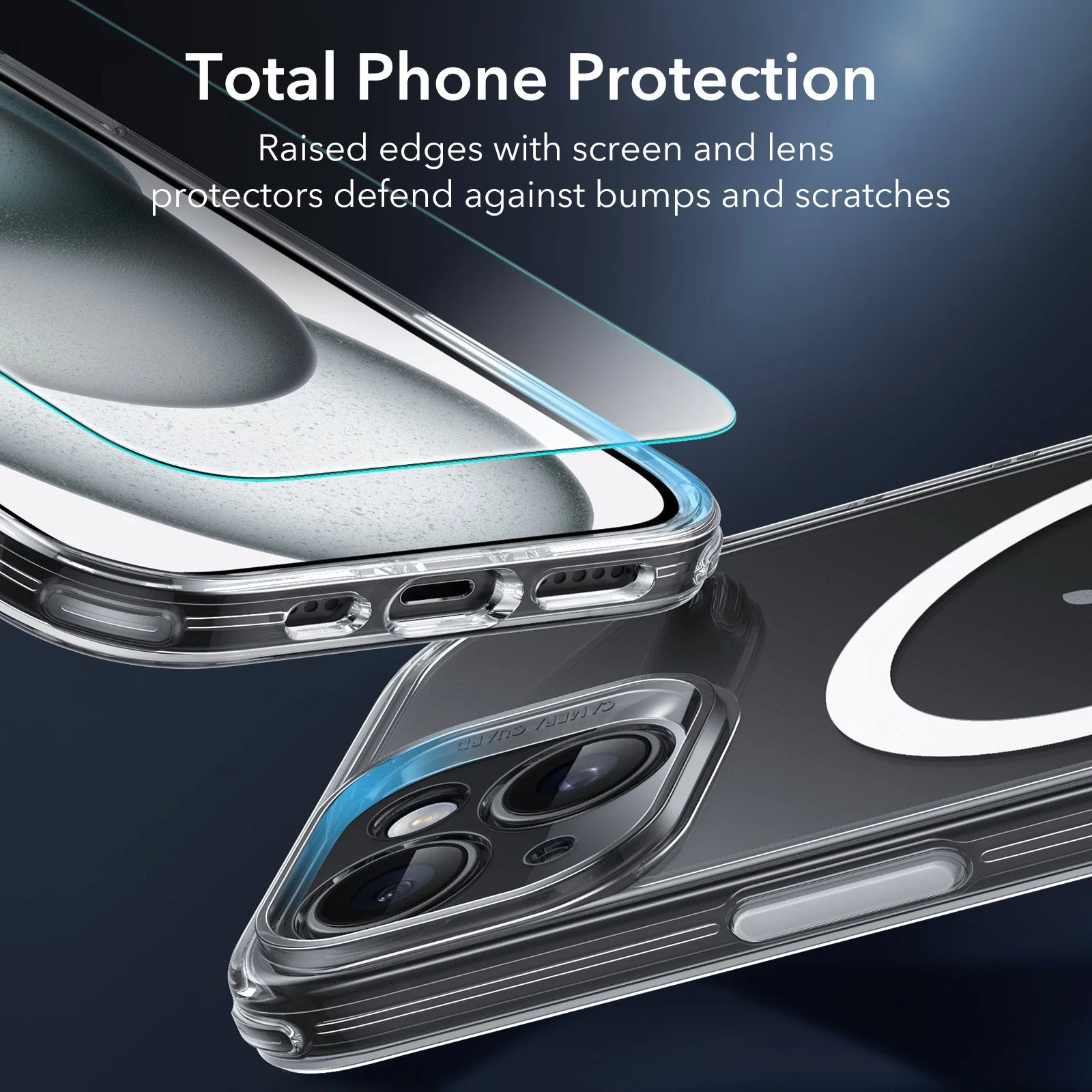 iPhone 15 Classic Pro Case (HaloLock) Set - Clear - Image 5