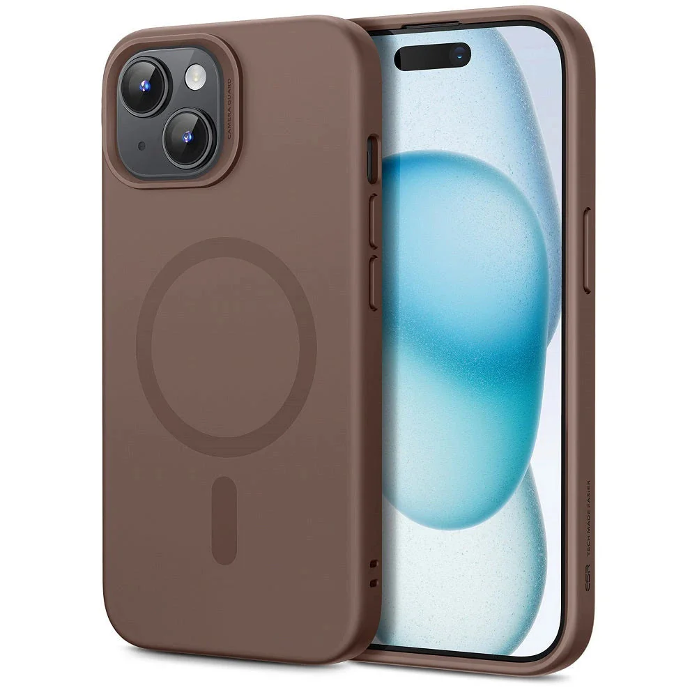 iPhone 15 Cloud Soft Case (HaloLock) - Brown
