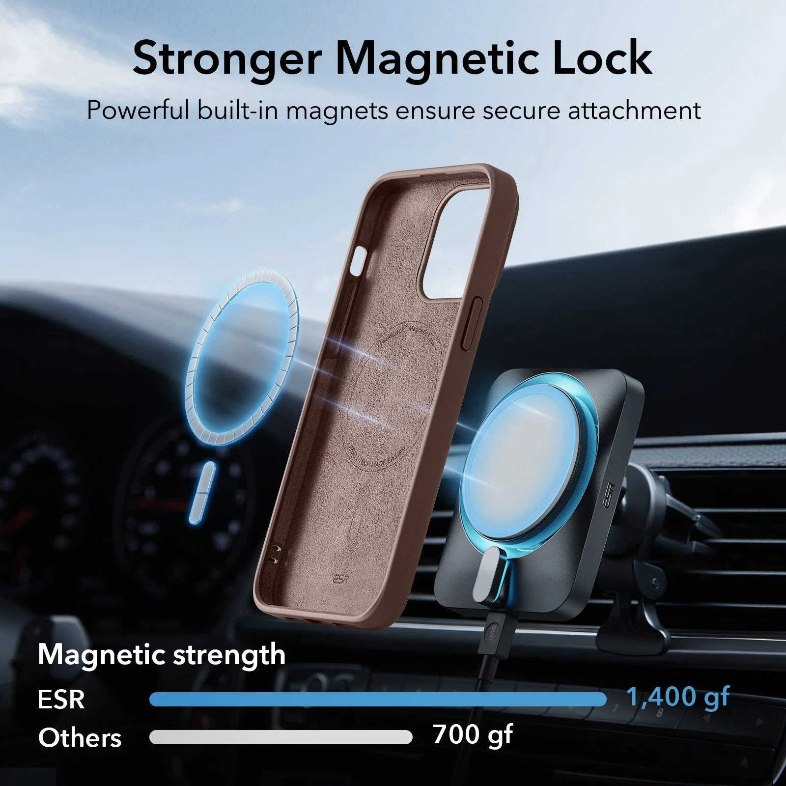 iPhone 15 Cloud Soft Case (HaloLock) - Brown - Image 3