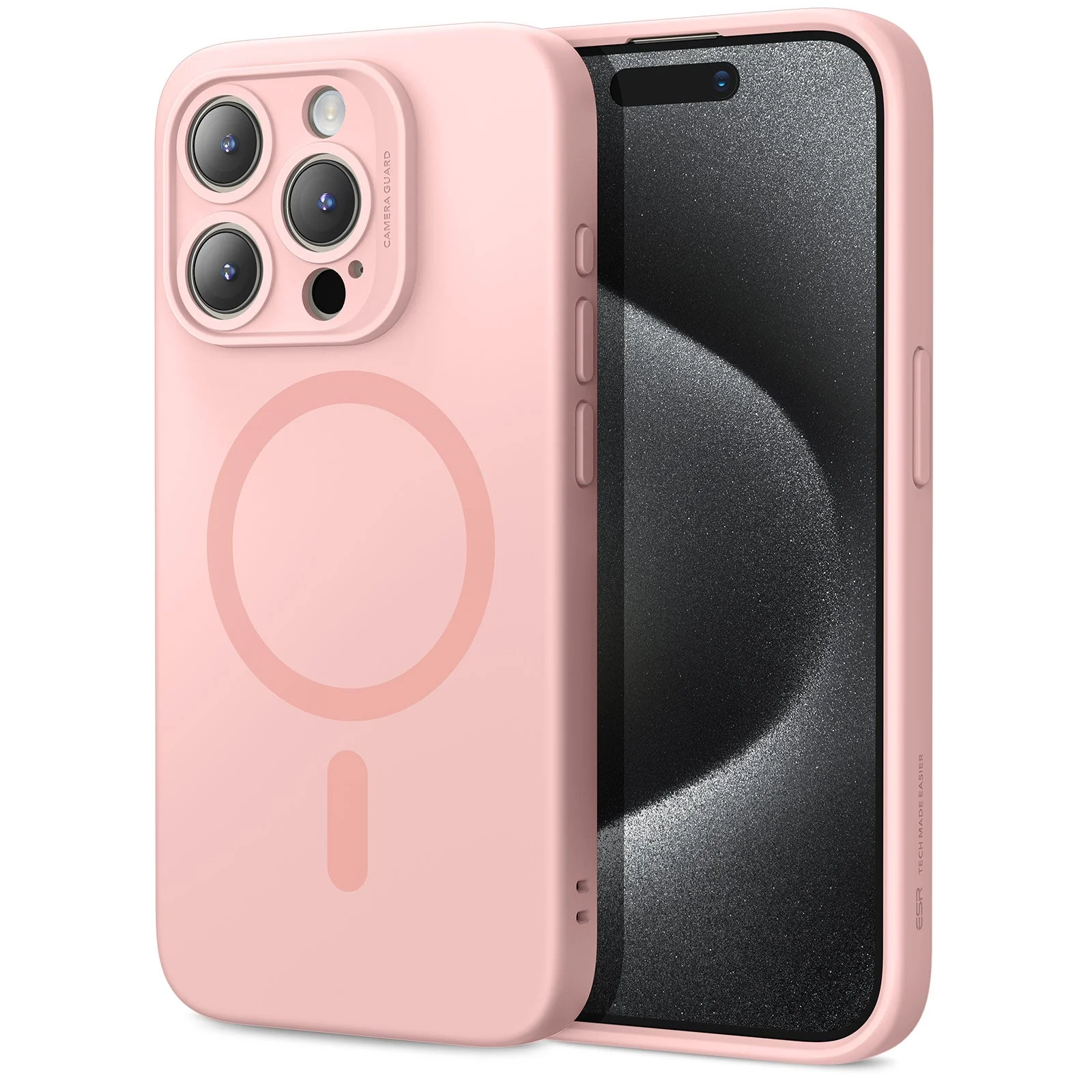 iPhone 15 Pro Cloud Soft Case (HaloLock) - Pink