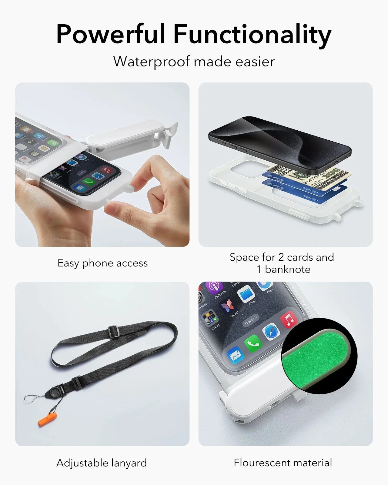 iPhone 15 Pro Max/14 Pro Max Waterproof Phone Pouch Pro - Clear - Image 9