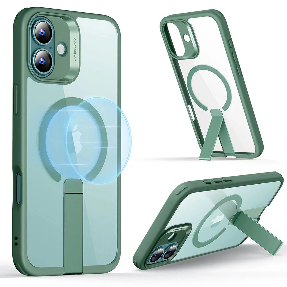 iPhone 16 Boost Flickstand Case (HaloLock) - Clear Green