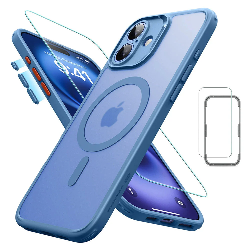 iPhone 16 Classic Pro Case (HaloLock) Set - Frosted Blue