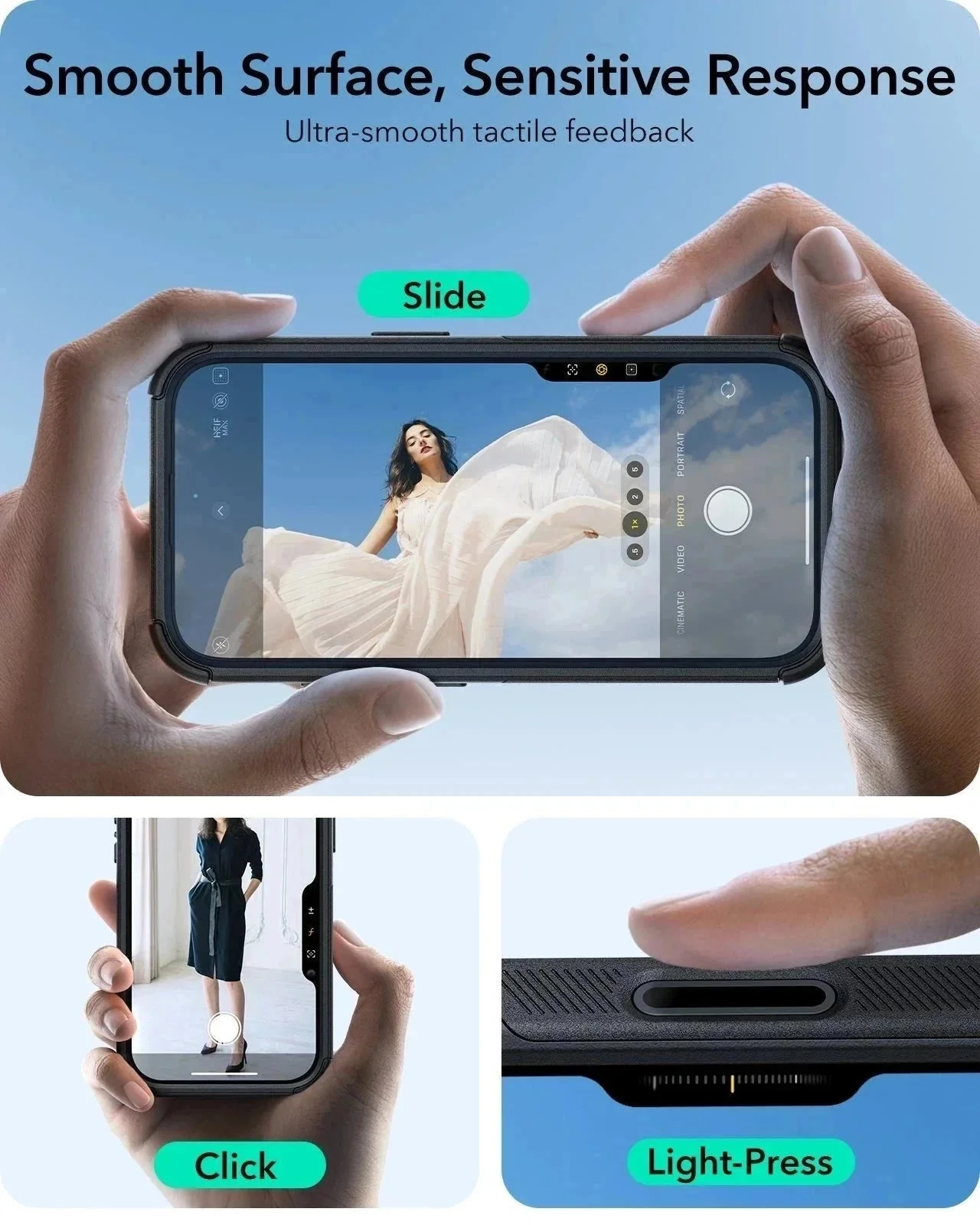 iPhone 16 Cyber Tough Magnetic Case Protection Bundle (Camera Control, Stash Stand) - Black - Image 5