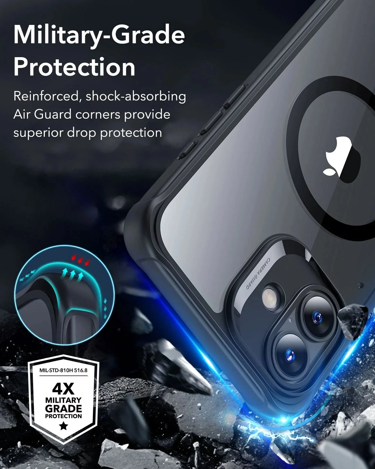iPhone 16 Plus Armor Tough Case (HaloLock) - Clear Green - Image 4