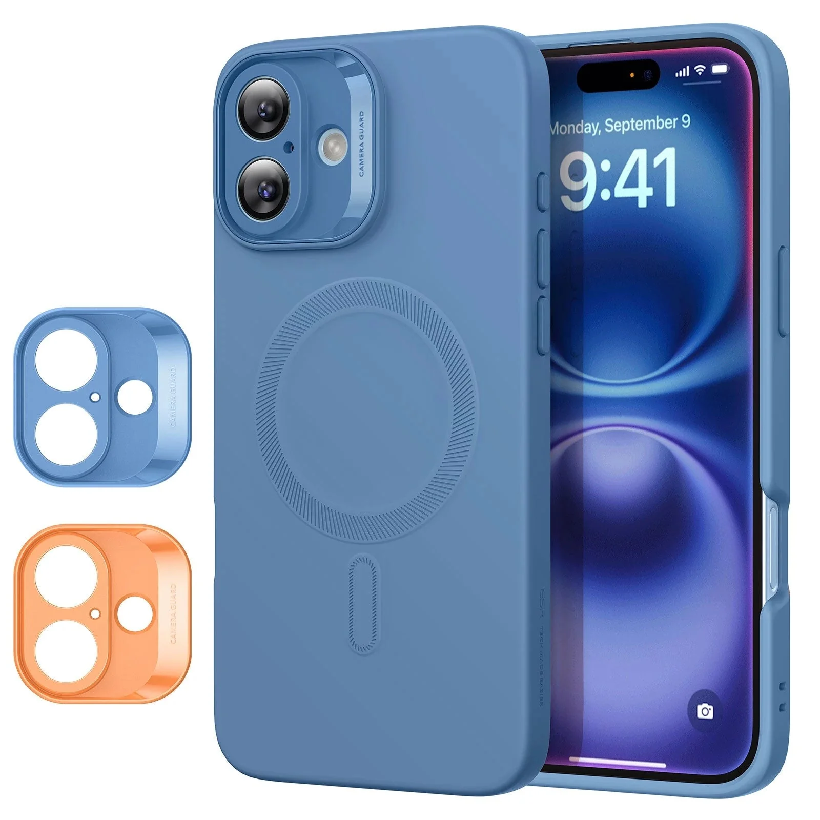 iPhone 16 Plus Cloud Soft Case (HaloLock) - Blue