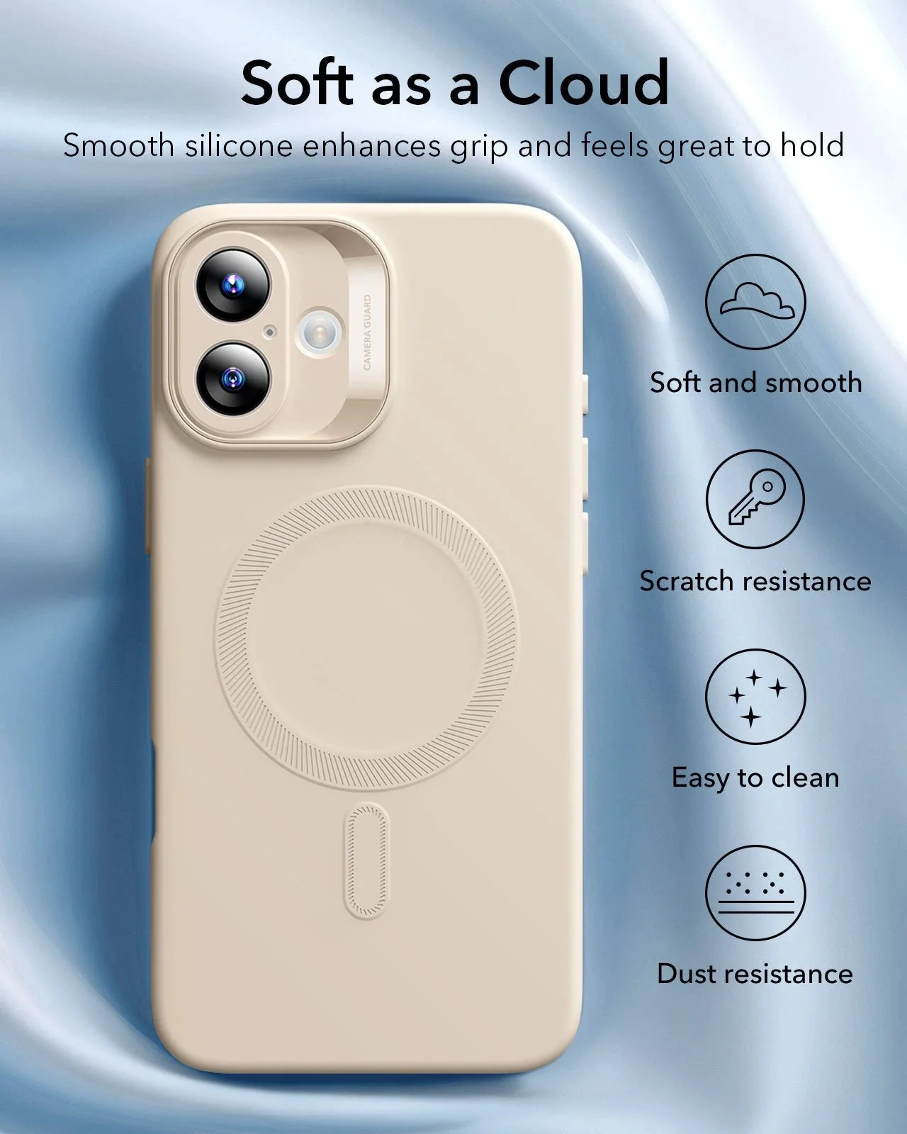 iPhone 16 Plus Cloud Soft Case (HaloLock) - Pink - Image 5