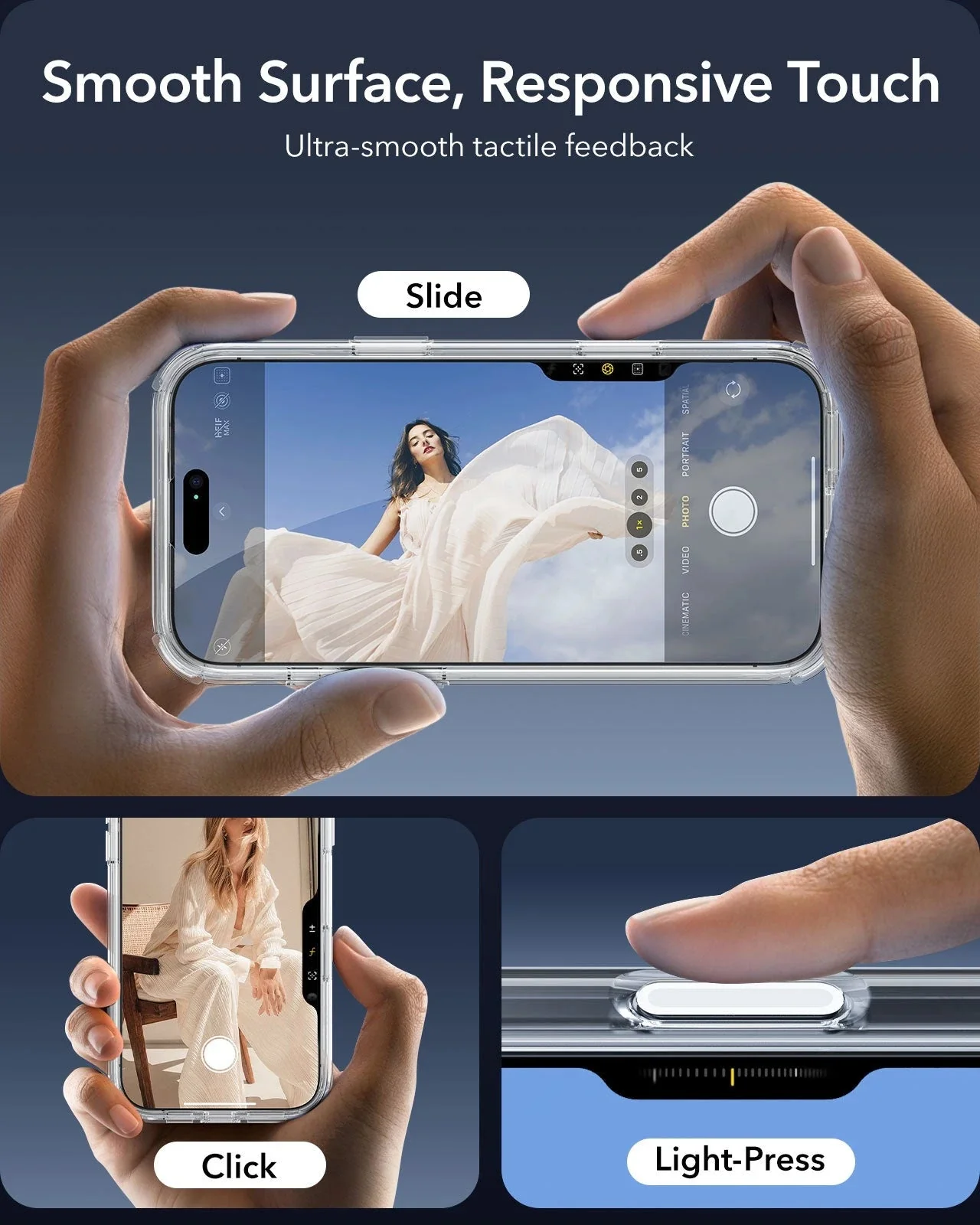 iPhone 16 Pro Armor Tough Magnetic Case (Camera Control, Stash Stand) - Clear - Image 4
