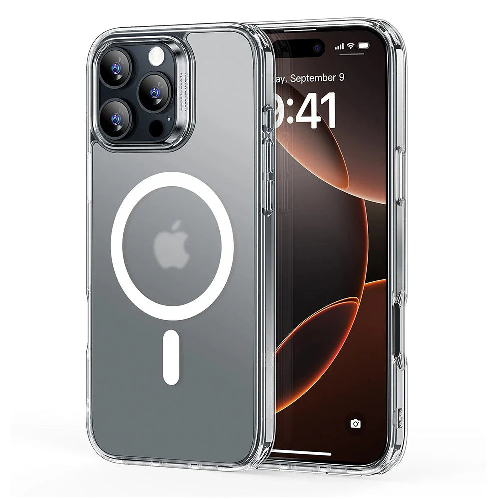 iPhone 16 Pro Classic Hybrid Case (HaloLock) - Frosted Clear