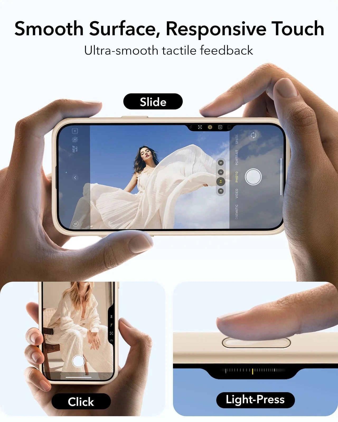 iPhone 16 Pro Cloud Soft Magnetic Case (Camera Control) - Light Tan - Image 3