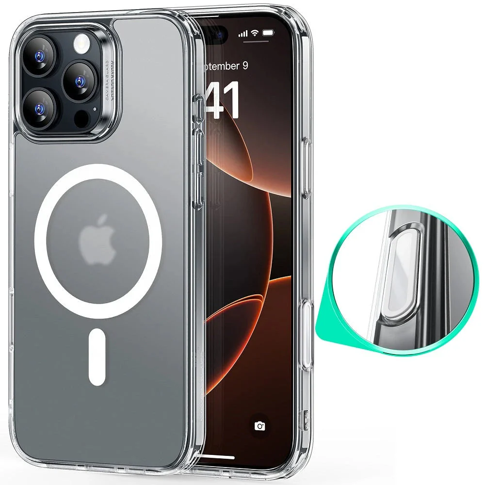 iPhone 16 Pro HaloLock Classic Hybrid Case (Camera Control) - Frosted Clear