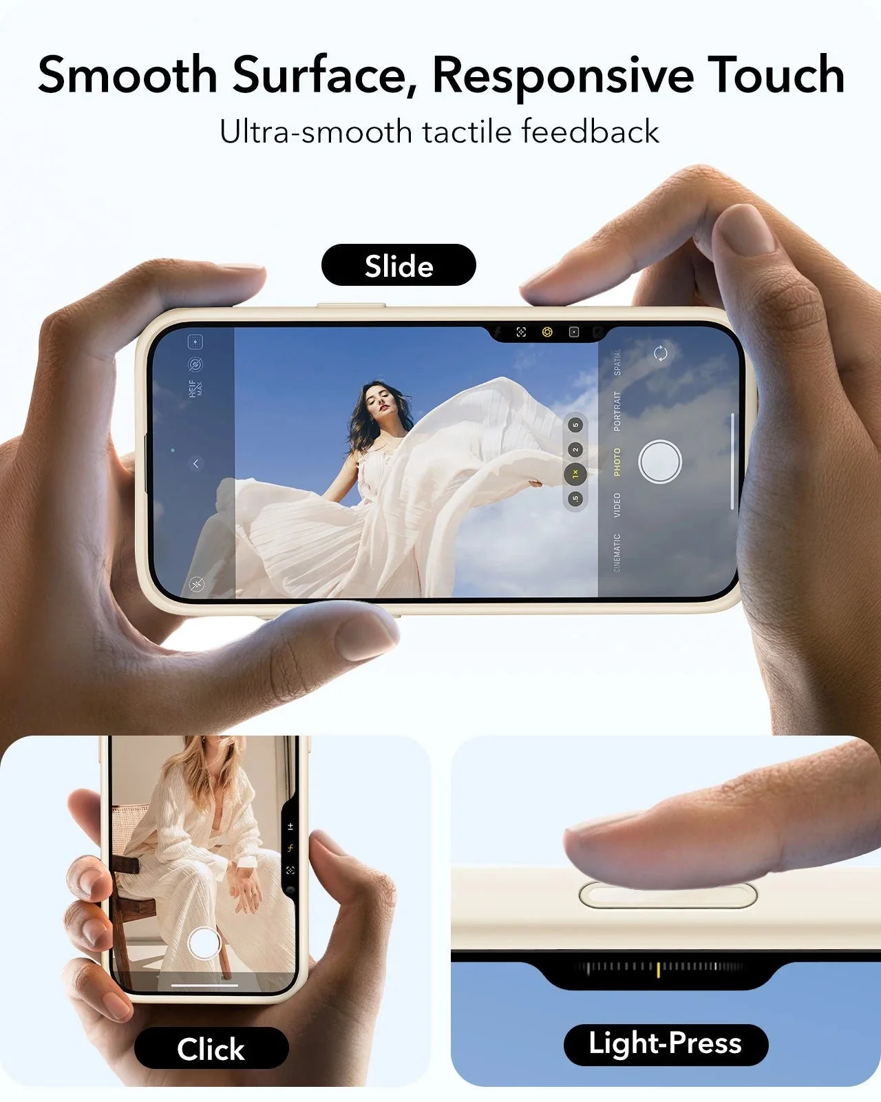 iPhone 16 Pro Max Cloud Soft Magnetic Case (Camera Control, Stash Stand) - Light Tan - Image 5