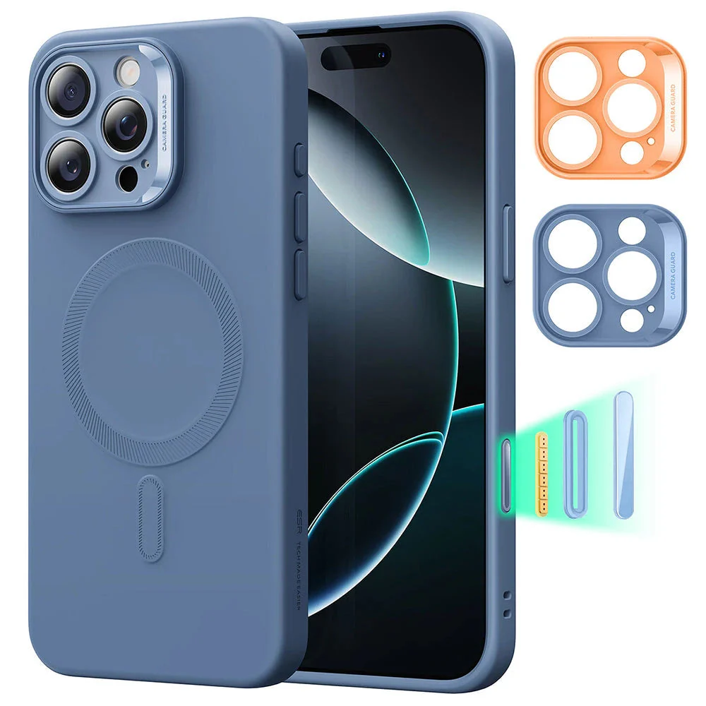 iPhone 16 Pro Max Cloud Soft Magnetic Case (Camera Control) - Light Blue