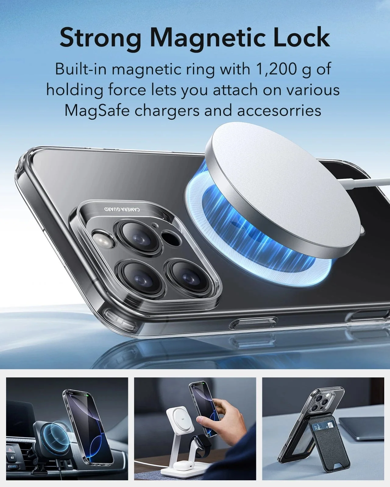 iPhone 16 Pro Zero Clear Case (HaloLock) - Clear - Image 5
