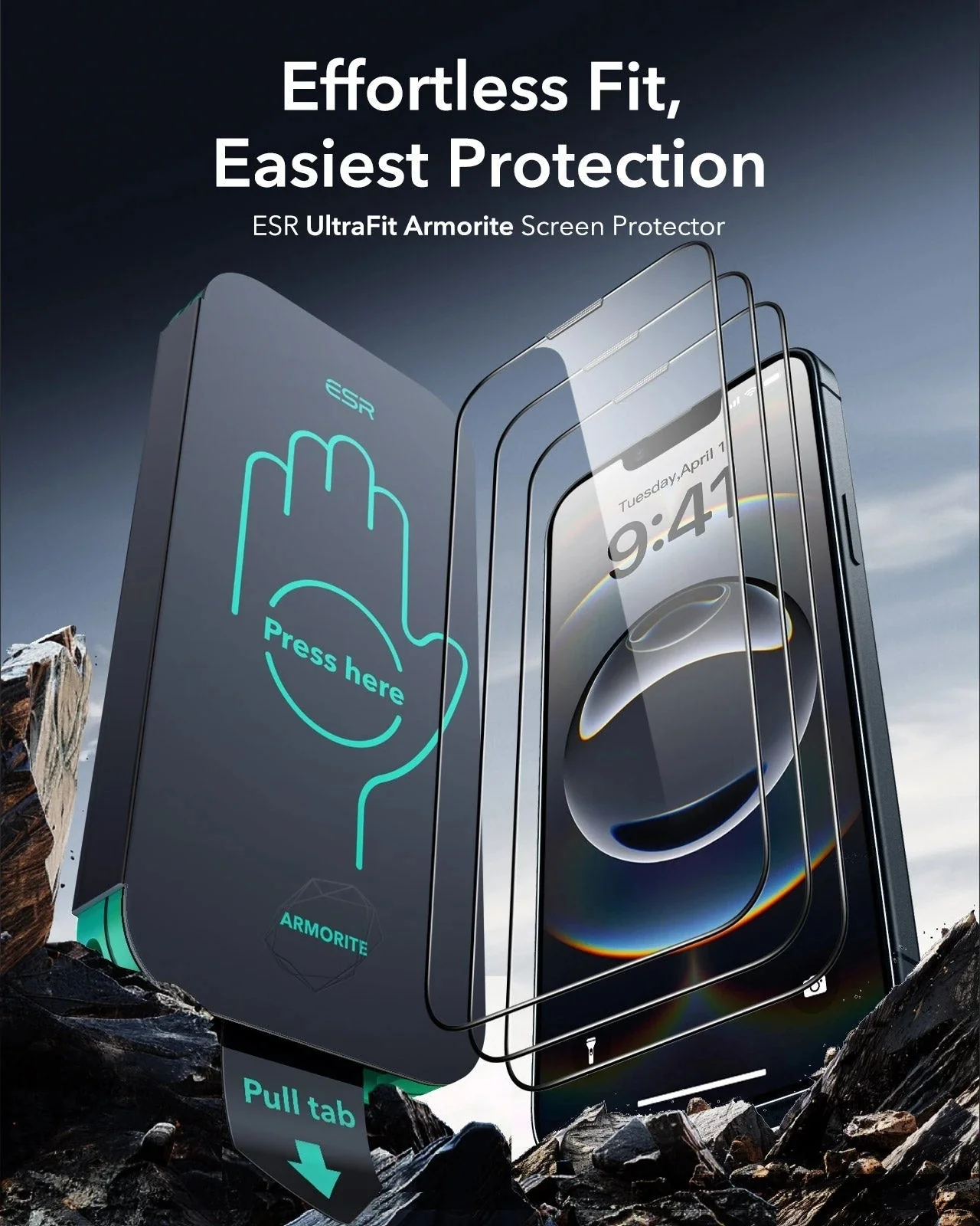 iPhone 16e HaloLock Classic Hybrid Case Protection Bundle - Clear - Image 10