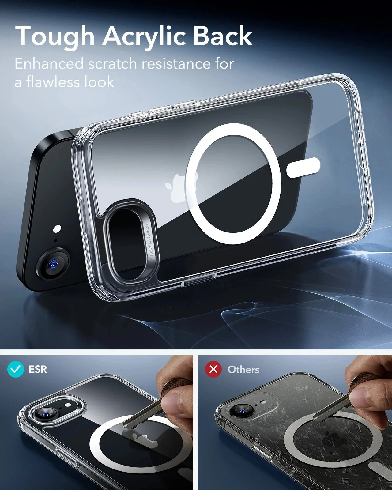 iPhone 16e HaloLock Classic Hybrid Case Protection Bundle - Clear - Image 8