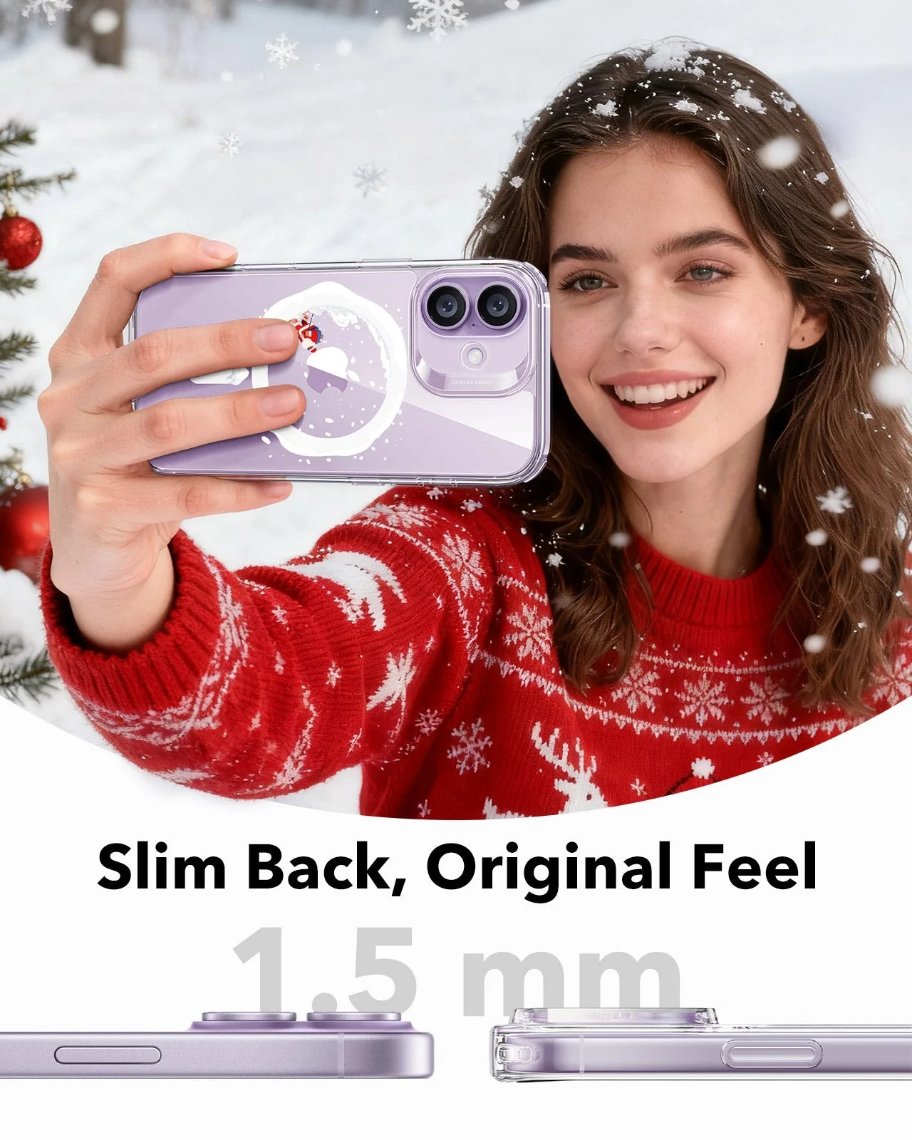 iPhone 17 Classic Hybrid Magnetic Case (Camera Control) - Santa Skater - Image 6