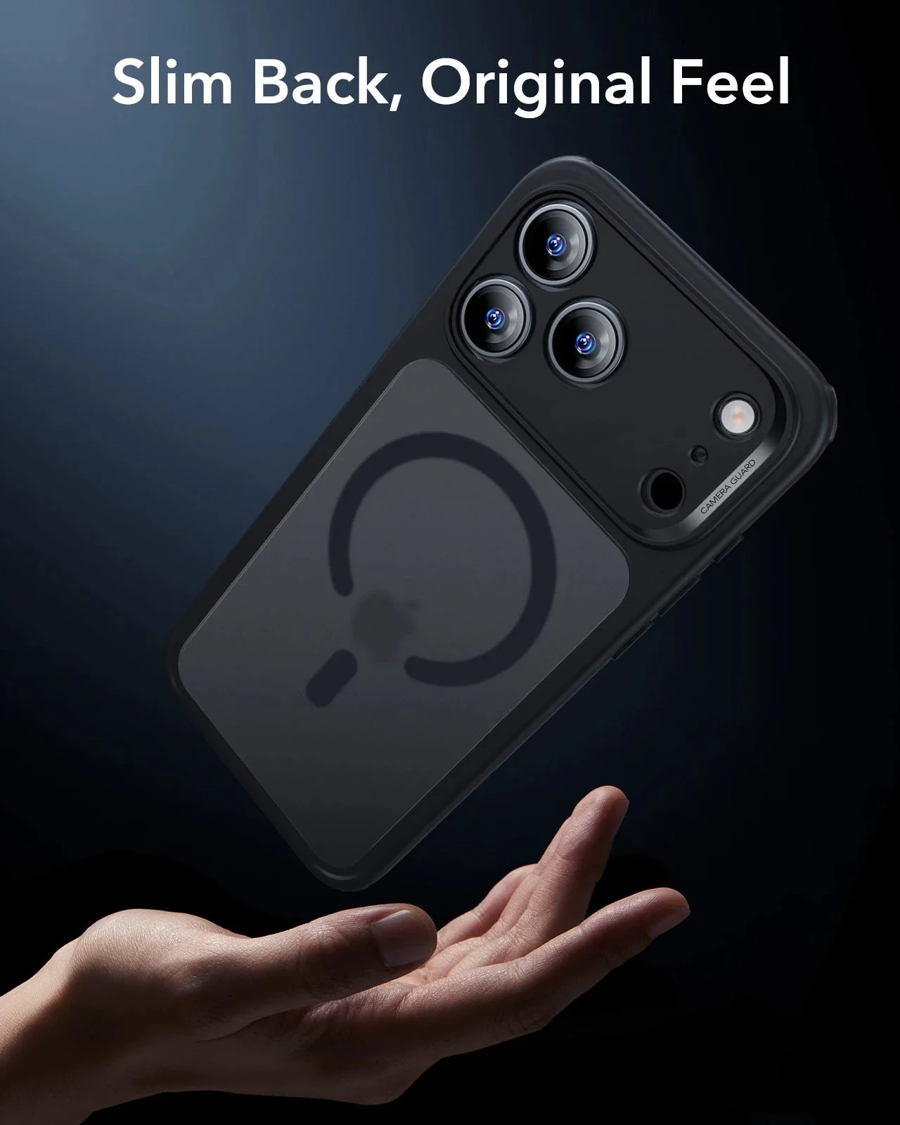 iPhone 17 Pro Classic Hybrid Magnetic Case (Camera Control) - Frosted Black - Image 7
