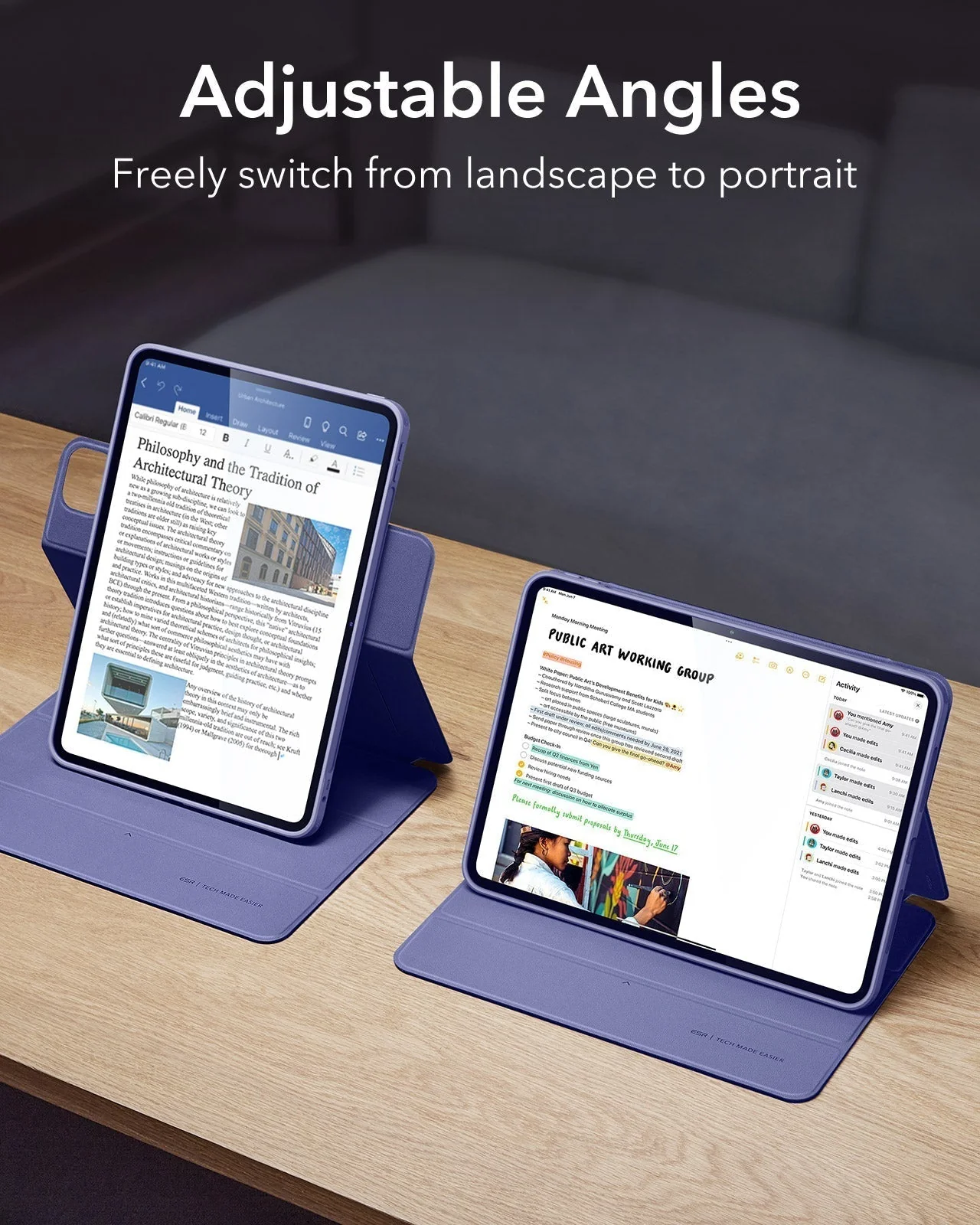 iPad Pro 11ʺ (2025) Rebound Case and Screen Protector Bundle - Lavender - Image 5