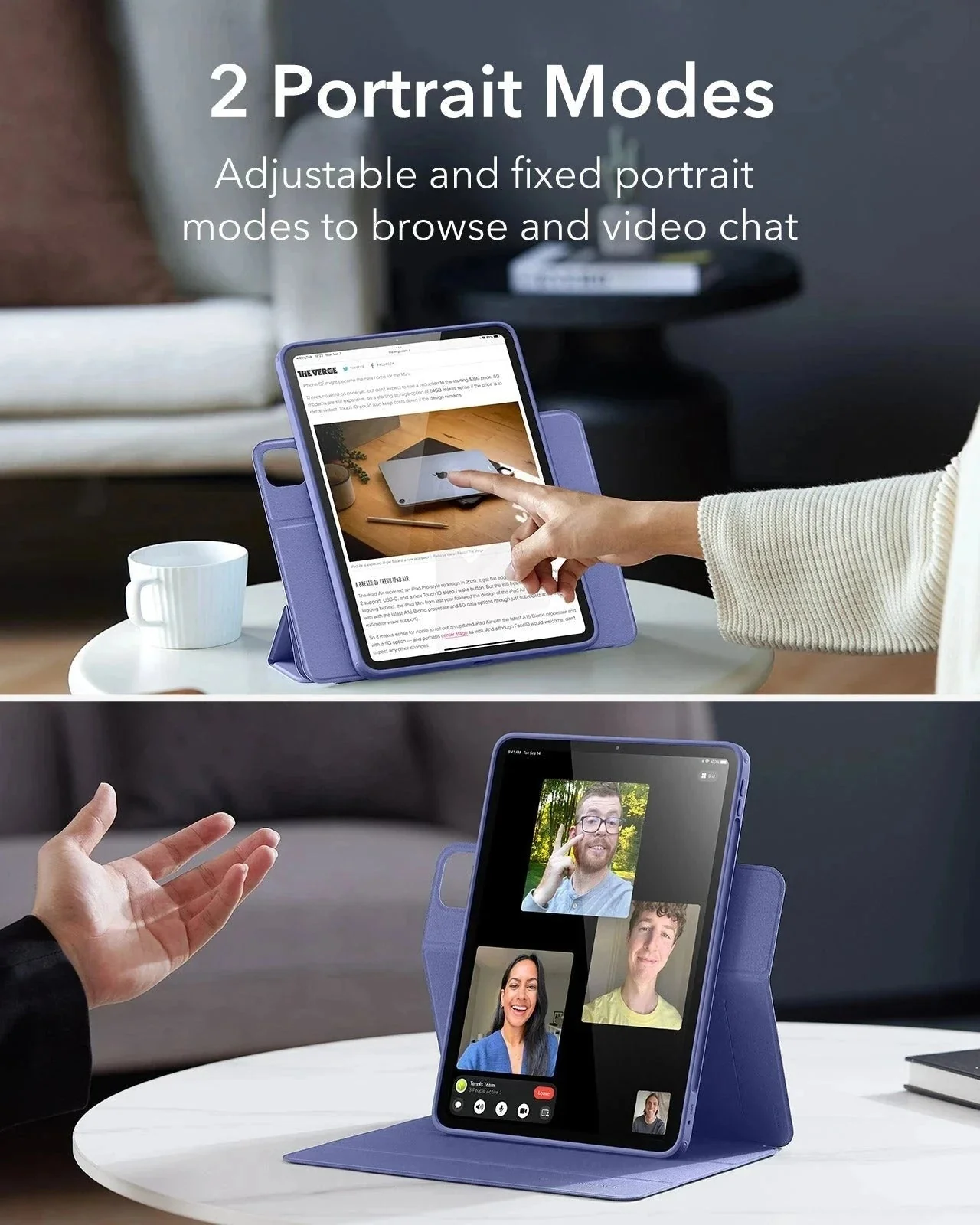 iPad Pro 11ʺ (2025) Rebound Case and Screen Protector Bundle - Lavender - Image 6